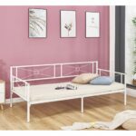QUEEN Daybed Κρεβάτι Μέταλλο Βαφή Άσπρο - Image 2