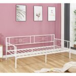 QUEEN Daybed Κρεβάτι Μέταλλο Βαφή Άσπρο - Image 3
