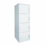 CLOSET Ντουλάπι Βοηθητικό Τετράφυλλο, Απόχρωση Άσπρο - Image 2