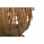 SALSA TROPIC Κρεμαστή Πολυθρόνα, Wicker Φυσικό, Μέταλλο Brown, Μαξιλάρι Μπεζ - Image 4