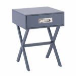 WICK Κομοδίνο Γκρι Λάκα MDF - Image 2