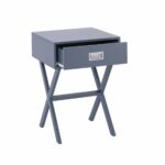 WICK Κομοδίνο Γκρι Λάκα MDF - Image 4