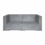 CONCRETE 2Θέσιος Kαναπές Κήπου - Βεράντας, Cement Grey - Image 2