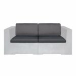 CONCRETE Set Μαξιλάρια Καναπέ Γκρι Ύφασμα Water Repellent 4 Tεμάχια - Image 2