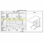 LIFT Βοηθητικό Τραπεζάκι Μέταλλο Βαφή Μαύρο, Melamine Απόχρωση Σκούρο Καρυδί - Image 5