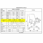 BF2945 Πολυθρόνα Γραφείου Γκρι Βάση - Mesh - Ύφασμα Γκρι - Image 3