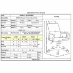 BF9600 Πολυθρόνα Γραφείου Διευθυντή, Βάση Αλουμινίου, Ύφασμα Γκρι - Image 5