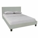 WILTON Κρεβάτι Διπλό, για Στρώμα 160x200cm, Ύφασμα Απόχρωση Grey Stone - Image 2