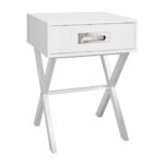 WICK Κομοδίνο Άσπρο Λάκα MDF - Image 2