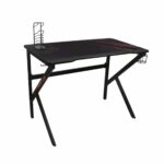 GAMING Γραφείο 100x60cm Μέταλλο Βαφή Μαύρο - Image 4