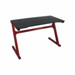 GAMING Γραφείο 120x60cm τ.Carbon Μέταλλο Βαφή Κόκκινο - Image 2