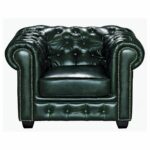 CHESTERFIELD Birmingham Πολυθρόνα Σαλονιού Καθιστικού,Δέρμα Antique Green - Image 2