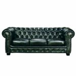 CHESTERFIELD Birmingham Kαναπές 3Θέσιος Σαλονιού Καθιστικού,Δέρμα Antique Green - Image 2