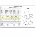 BF2101-SC Πολυθρόνα Γραφείου χωρίς Ανάκλιση Άσπρο - Mesh Ροζ - Image 6