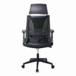 BF8750 Πολυθρόνα Γραφείου Διευθυντή, Mesh Γκρι, Ύφασμα Γκρι - Image 4