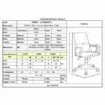 BF8760 Πολυθρόνα Γραφείου, Mesh Μαύρο, Ύφασμα Μαύρο - Image 6