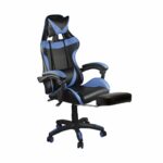 BF7860 Gaming Relax Πολυθρόνα Γραφείου με Υποπόδιο, Pu Μαύρο - Μπλε - Image 2