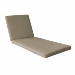 VERANO Μαξιλάρι Ξαπλώστρας (A) Ύφασμα Cappuccino Water Repellent με Φερμουάρ - Velcro - Image 2