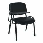 SIGMA Καρέκλα Θρανίο, Μέταλλο Βαφή Μαύρο, PVC Μαύρο - Image 2