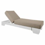 VERANO Μαξιλάρι Ξαπλώστρας (B) Ύφ.Cappuccino Water Repellent με Φερμουάρ - Velcro - Image 2