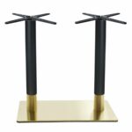 RIVA Βάση Τραπεζιού Μακρόστενη Gold Inox #201 - Black / 21,20 Kg - Image 2