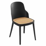 MELINA Καρέκλα PP Μαύρο, PP Rattan Μπεζ - Image 2