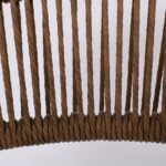 MADY Πολυθρόνα Βεράντας-Κήπου ALU Ανθρακί, Rope Wicker Φυσικό, Στοιβαζόμενη - Image 5