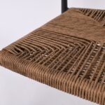 MADY Πολυθρόνα Βεράντας-Κήπου ALU Ανθρακί, Rope Wicker Φυσικό, Στοιβαζόμενη - Image 6