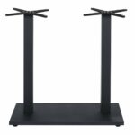PRATO-W Βάση Τραπεζιού BAR 70x40cm H.93cm Μέταλλο Βαφή Μαύρο με Ρεγουλατόρο/ 18Kg - Image 2