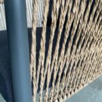 GASBA Set Σαλόνι Κήπου 4τεμ, Alu Ανθρακί, Rope Wicker Φυσικό, Μαξιλάρια Σκούρο Γκρι - Image 3