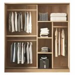 VANITY Ντουλάπα Δίφυλλη - Συρόμενη, Αποχρώσεων Sonoma Oak & Cream - Image 3
