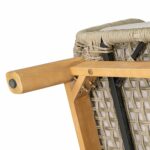 MARK Set Σαλόνι Κήπου 4τεμ, Acacia Φυσικό, Μαξιλάρια Μπεζ Rope Wicker Μπεζ - Image 7