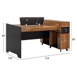 ΕΠΑΓΓΕΛΜΑΤΙΚΟΣ ΣΤΑΘΜΟΣ ΕΡΓΑΣΙΑΣ 2 ΑΤΟΜΩΝ SUPREME HM2374 154X120X89Υ εκ. - Image 2