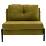 HM3078.13 ΠΟΛΥΘΡΟΝΑ ΚΡΕΒΑΤΙ, ΒΕΛΟΥΔΟ ΛΑΔΙ  95x92x66Υ εκ. - Image 4