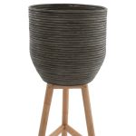 ΓΛΑΣΤΡΑ ΑΠΟ RATTAN ΚΑΙ BAMBOO HM7815 31x30x80Yεκ. ΦΥΣΙΚΟ - ΠΡΑΣΙΝΟ - Image 3