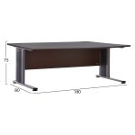 ΓΡΑΦΕΙΟ ΕΠΑΓΓΕΛΜΑΤΙΚΟ VALDEN HM2046.02 WENGE 180X80X75 - Image 2