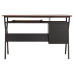 ΓΡΑΦΕΙΟ VITINO HM2130.03 ΜΕΛΑΜΙΝΗ-ΜΕΤΑΛΛΟ ΣΕ ΚΑΡΥΔΙ-ΓΚΡΙ 120X60X76εκ. - Image 6