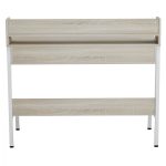 ΓΡΑΦΕΙΟ OLIVIER HM2129.01 ΜΕΛΑΜΙΝΗ ΣΕ SONAMA-ΛΕΥΚΟ-ΛΕΥΚΟΣ ΜΕΤΑΛΛΙΚΟΣ ΣΚΕΛΕΤΟΣ 104x48x89Υεκ - Image 5