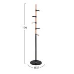 ΚΑΛΟΓΕΡΟΣ MERCURY HM8609.02 ΞΥΛΟ ΟΞΙΑ- ΜΑΥΡΟ ΜΕΤΑΛΛΟ ΜΕ ΜΑΥΡΟ ΜΑΡΜΑΡΟ Φ37X176Υεκ. - Image 2