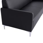 ΚΑΝΑΠΕΣ 3ΘΕΣΙΟΣ NELLIE HM3159.31 ΜΕ ΜΑΥΡΟ PU 163x71x71Υ εκ. - Image 5