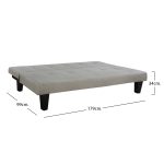 ΚΑΝΑΠΕΣ ΚΡΕΒΑΤΙ ODESSA HM3000.01 ΥΦΑΣΜΑ ΜΠΕΖ 179x80x79 εκ. - Image 6