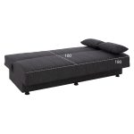 ΚΑΝΑΠΕΣ ΚΡΕΒΑΤΙ ΤΡΙΘΕΣΙΟΣ ΓΚΡΙ HM3239.03 180x72x77 εκ. - Image 3