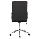 ΚΑΡΕΚΛΑ ΓΡΑΦΕΙΟΥ JOSEF HM1181.04 ΜΑΥΡΟ ΒΕΛΟΥΔΟ-INOX ΒΑΣΗ 58x61x105-113Yεκ. - Image 6