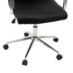 ΚΑΡΕΚΛΑ ΓΡΑΦΕΙΟΥ JOSEF HM1181.04 ΜΑΥΡΟ ΒΕΛΟΥΔΟ-INOX ΒΑΣΗ 58x61x105-113Yεκ. - Image 9