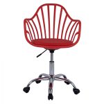 ΚΑΡΕΚΛΑ ΓΡΑΦΕΙΟΥ BECKY HM8457.04 ΣΕ ΚΟΚΚΙΝΟ ΧΡΩΜΑ 57Χ57Χ96 ΕΚ - Image 3