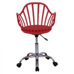 ΚΑΡΕΚΛΑ ΓΡΑΦΕΙΟΥ BECKY HM8457.04 ΣΕ ΚΟΚΚΙΝΟ ΧΡΩΜΑ 57Χ57Χ96 ΕΚ - Image 6