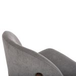 ΚΑΡΕΚΛΑ ΤΡΑΠΕΖΑΡΙΑΣ RAMMER HM9744.01 RUBBERWOOD ΣΕ ΚΑΡΥΔΙ-ΓΚΡΙ ΥΦΑΣΜΑ 57x55x86Υεκ. - Image 10