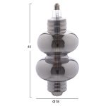 ΛΑΜΠΤΗΡΑΣ LED FILAMENT 8W E27 3000K SMOKE COLOR DIMMABLE  HM4053.03 - Image 2