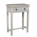 MAISON CONSOLE Έπιπλο Κονσόλα 1 Συρτάρι, Ξύλο Mango Antique Άσπρο