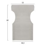 ΜΑΞΙΛΑΡΙ TEXTILENE 600gr/m2 2X1 ΕΚΡΟΥ ΓΙΑ ΠΟΛΥΘΡΟΝΑ ΣΚΗΝΟΘΕΤΗ HM5272.60 46.5Χ53Χ80Υεκ. - Image 2